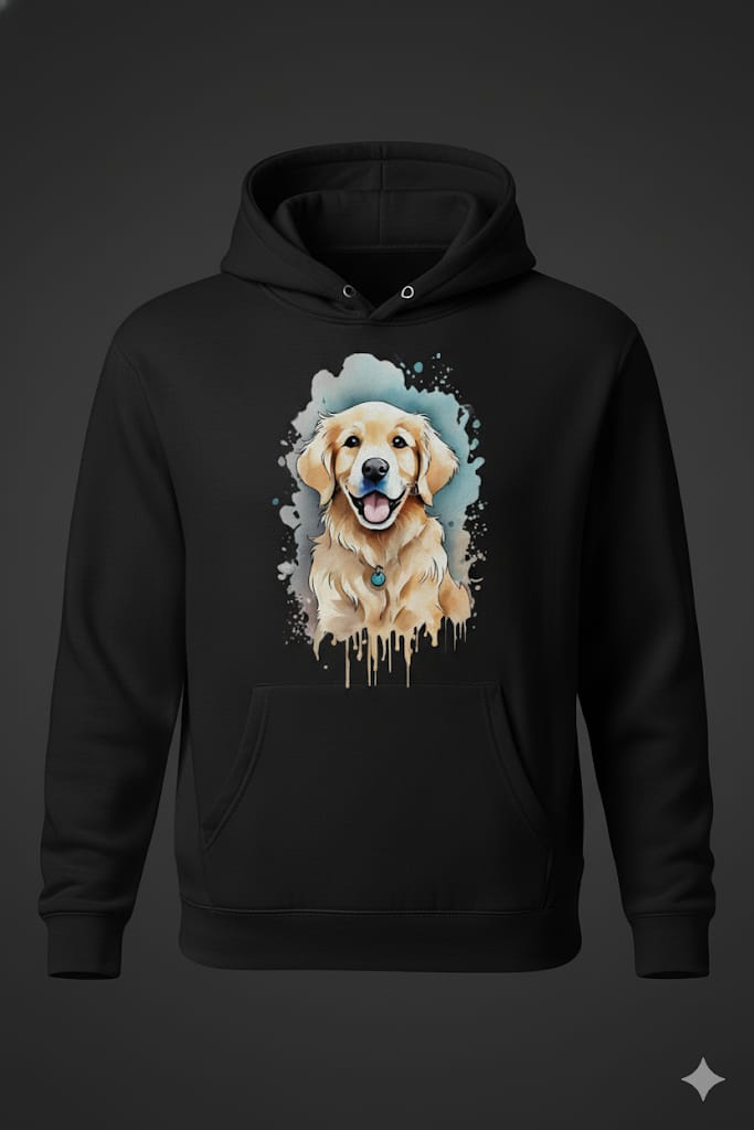 Golden Retriever Hoodie — Winter Streetwear Collection (Premium Cotton-Blend, Unisex)