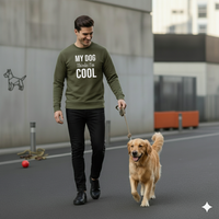 ⭐ VibeCore™ “My Dog Thinks I’m Cool” Premium Winter Sweatshirt