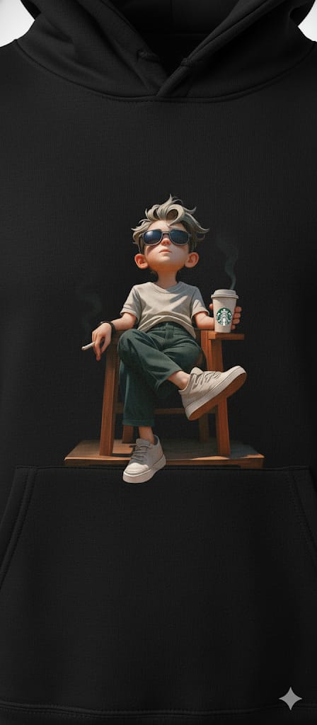 🔥 Chill Vibes Coffee Boy Hoodie – Premium Unisex Streetwear