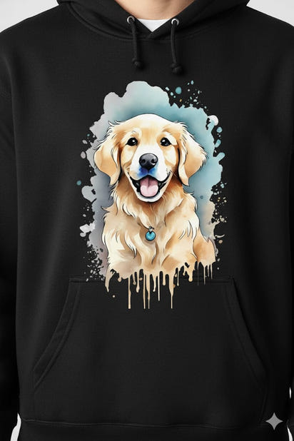 Golden Retriever Hoodie — Winter Streetwear Collection (Premium Cotton-Blend, Unisex)