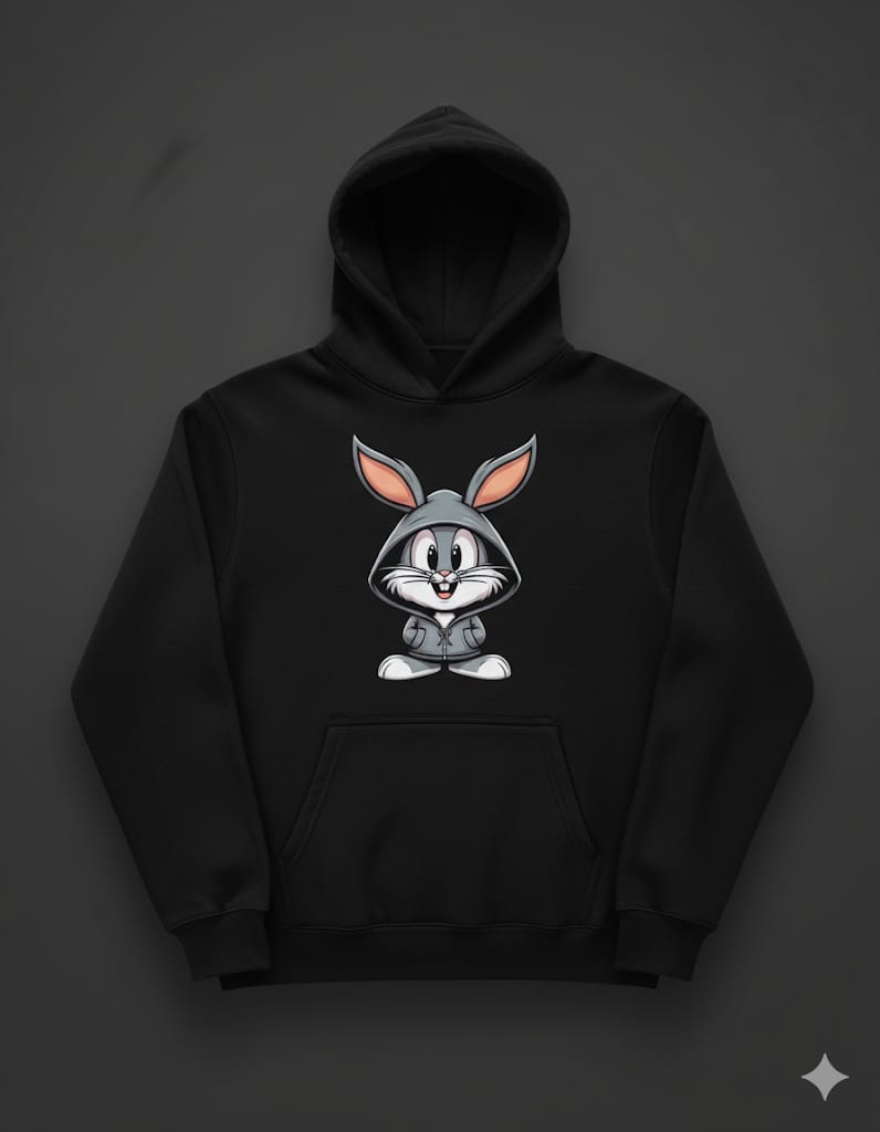 Hoodie Bunny – Cute Streetwear Winter Hoodie