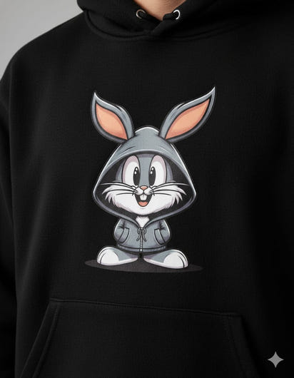 Hoodie Bunny – Cute Streetwear Winter Hoodie